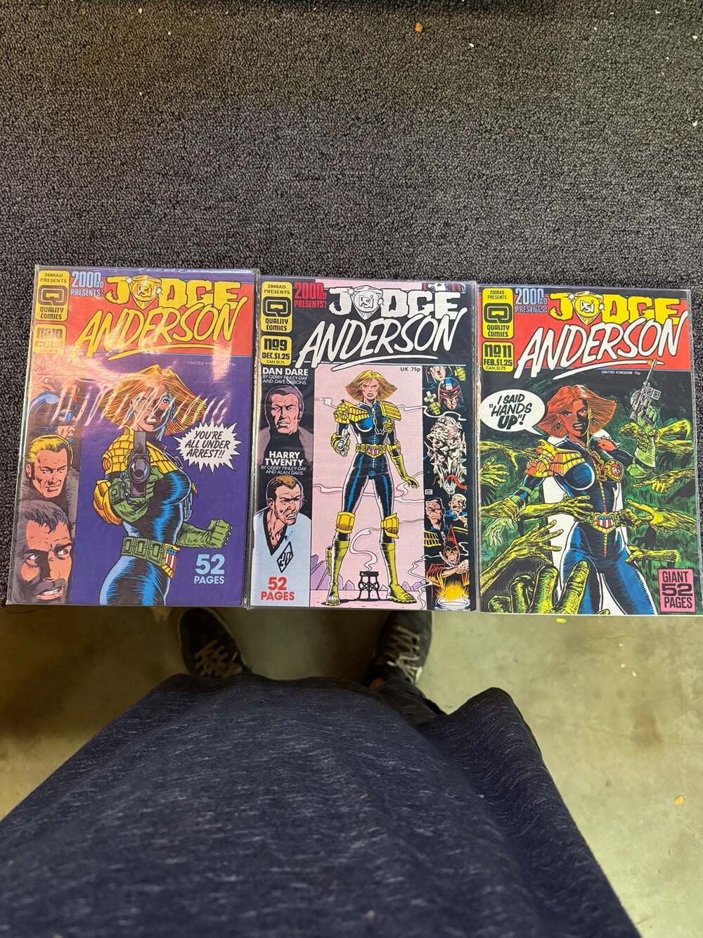 Lot of 3 Quality Comics 2000 AD Presents: Judge Anderson Comic Books Nos. 9, 10,